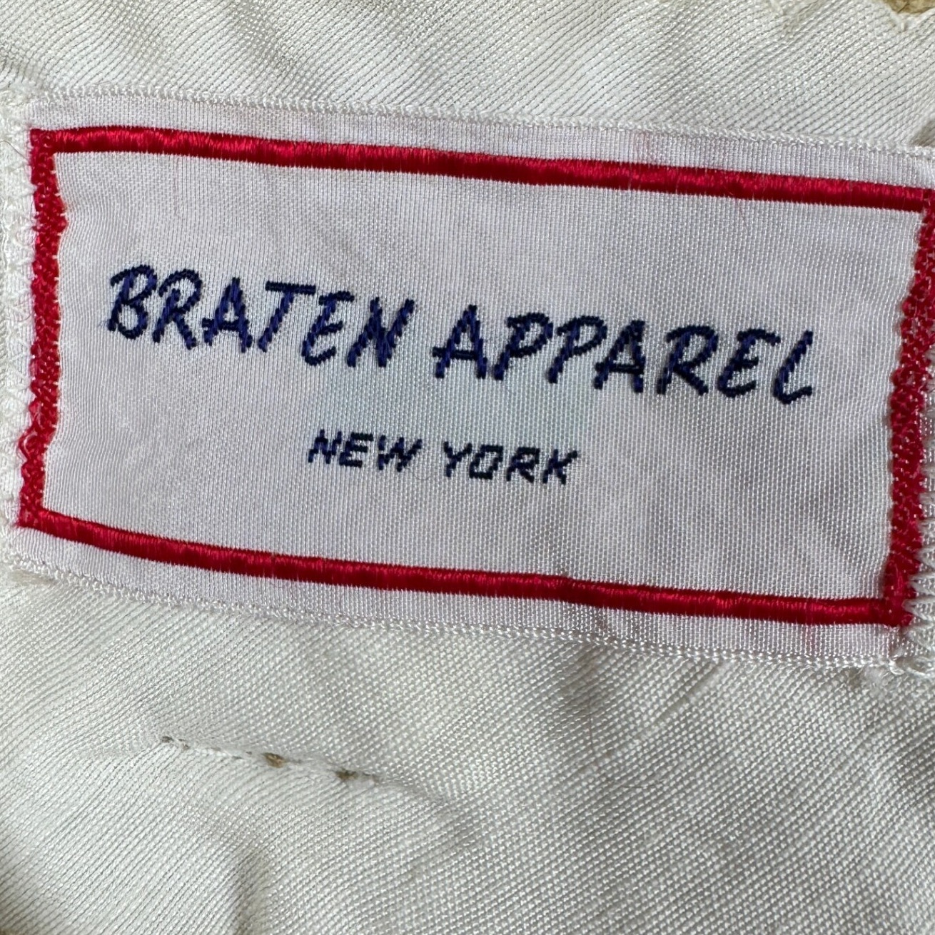 Vintage Braten Apparel New York Mens Corduroy Pants 38x33 Tan Bell Bottom Retro — image 6 of 6